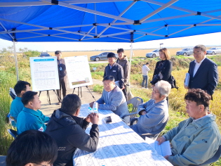 당진시 석문간척지 벼 깨씨무늬병 발생 현장방문 썸네일